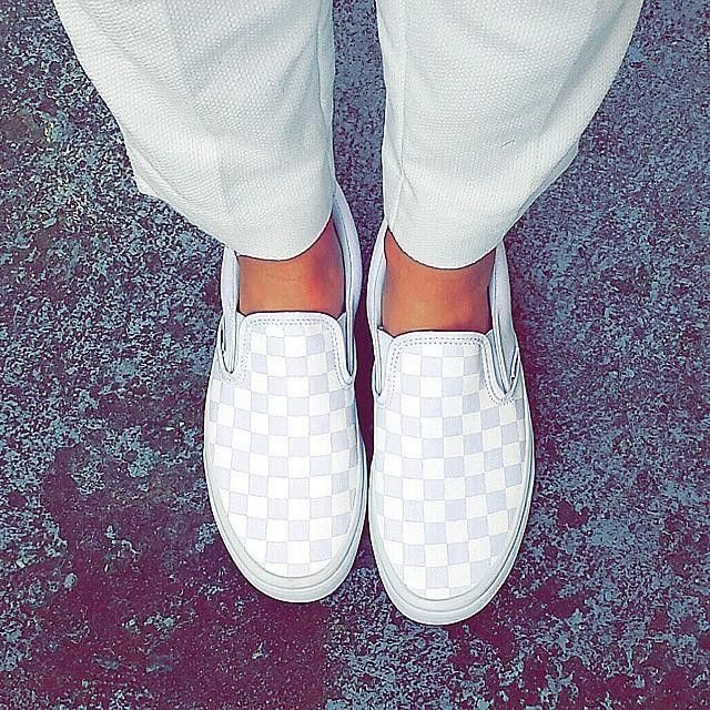 Vans Slip-On (Checkerboard) Gray Dawn