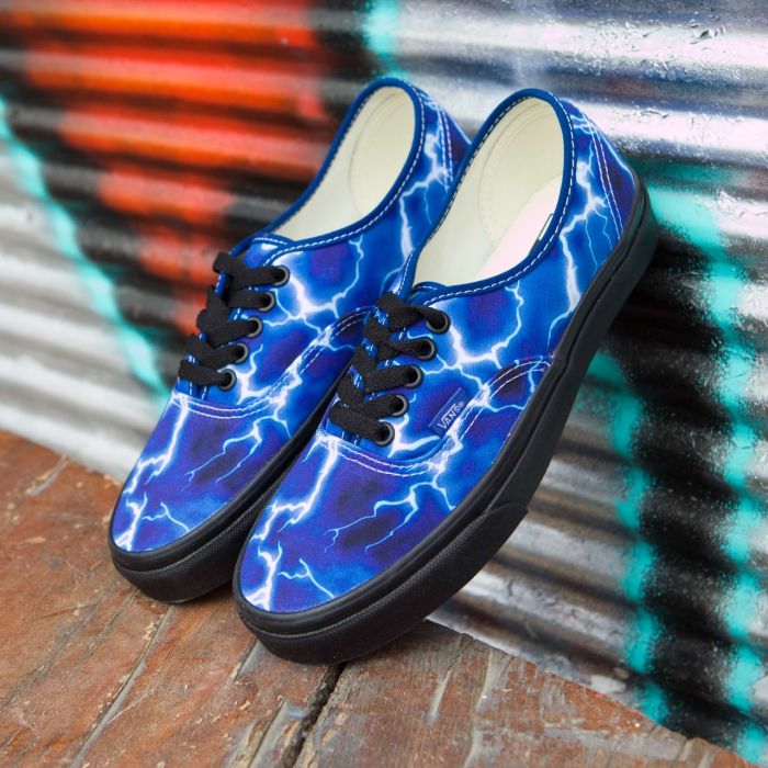 Vans Authentic (Lightning) Black/Blue