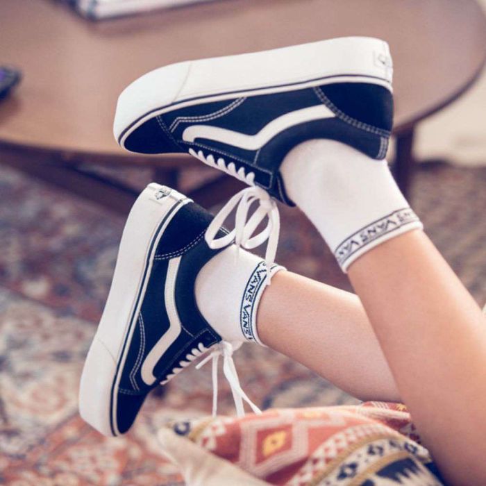 Vans Old Skool Platform Black/White