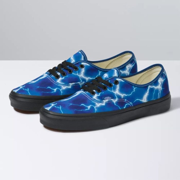Vans Authentic (Lightning) Black/Blue