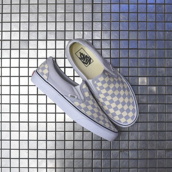 Vans Slip-On (Checkerboard) Gray Dawn