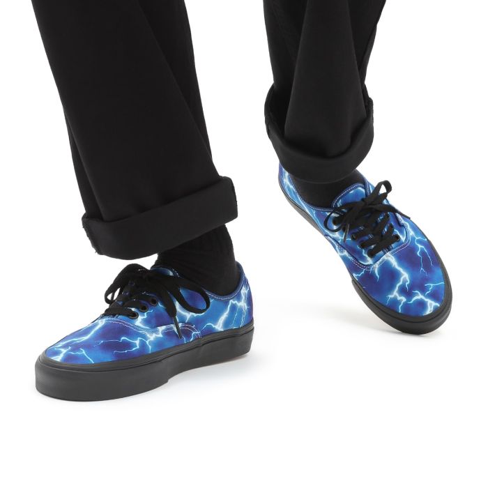 Vans Authentic (Lightning) Black/Blue